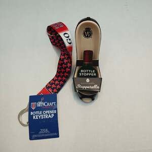 WinCraft Red Sox Bottle Opener Keystrap & Wild Eye Stopperella Bottle Stopper
